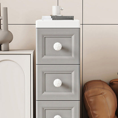 Modern Minimalist Rectangular PP Storage Cabinet 5-Drawer For Living Room