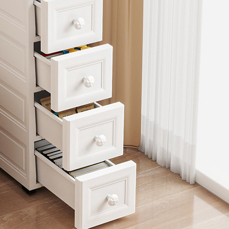 Modern Minimalist Rectangular PP Storage Cabinet 5-Drawer For Living Room