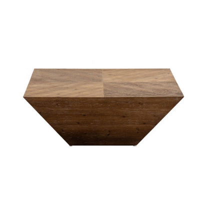 Modern Minimalist Trapezoidal Cedar Medium Density Fiberboard Coffee Table 1-Tier For Living Room