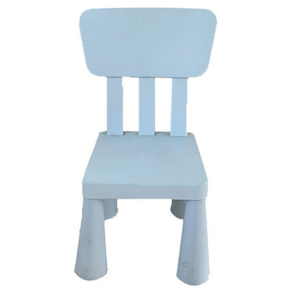 Contemporary Nordic Rectangular PE Kids Desk & Chair Set For Home Office