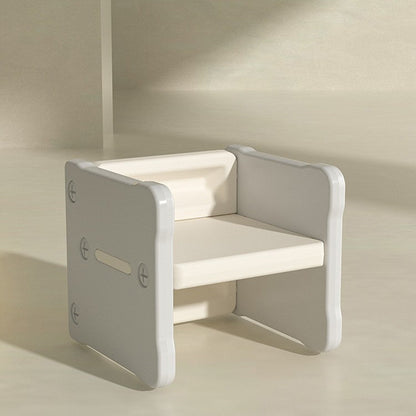 Contemporary Nordic Rectangular Hollow PE Kids Desk & Chair Set For Home Office