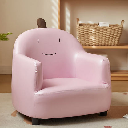 Contemporary Creative Animal-Shaped PU Leather Cotton Linen Solid Wood Accent Chair Backrest Armrest For Living Room