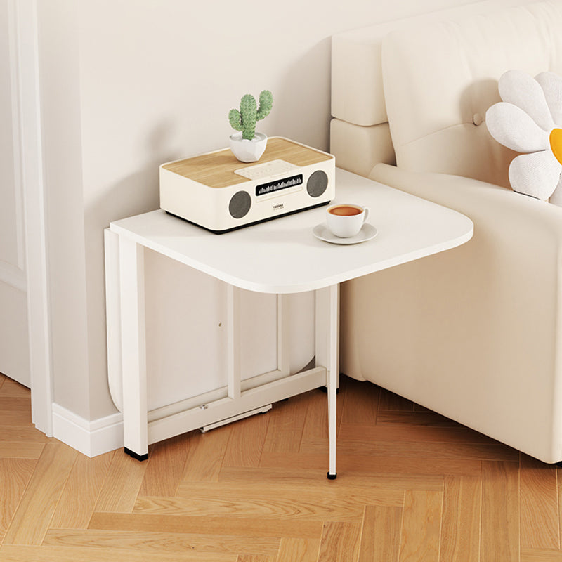 Modern Minimalist Rectangular Particle Board Carbon Steel Foldable Coffee Table 1-Tier For Living Room