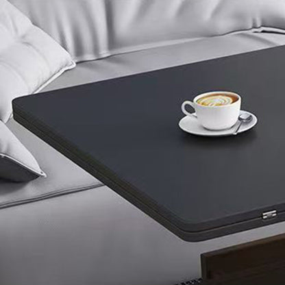 Contemporary Creative Rectangular Foldable Height-Adjustable Slab Stone Solid Wood Eco-Friendly Board Coffee Table 3-Drawer For Living Room