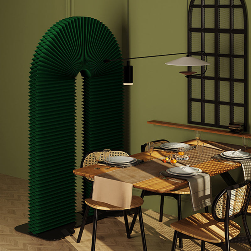 Contemporary Creative Arched Hollowed Dovetail Design Kraft Paper Iron Room Divider For Living Room