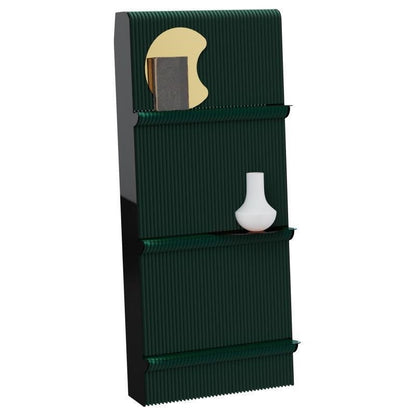 Modern Minimalist Rectangular Kraft Paper Acrylic Portable Display Rack 3-Tier For Living Room