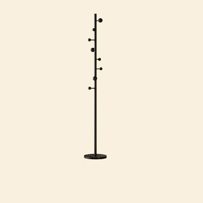 Modern Minimalist Cylindrical Sphere Carbon Steel Plastic Marble Hall Tree For Bedroom & Entryways