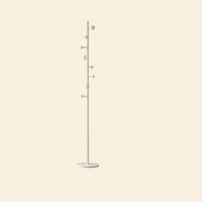Modern Minimalist Cylindrical Sphere Carbon Steel Plastic Marble Hall Tree For Bedroom & Entryways