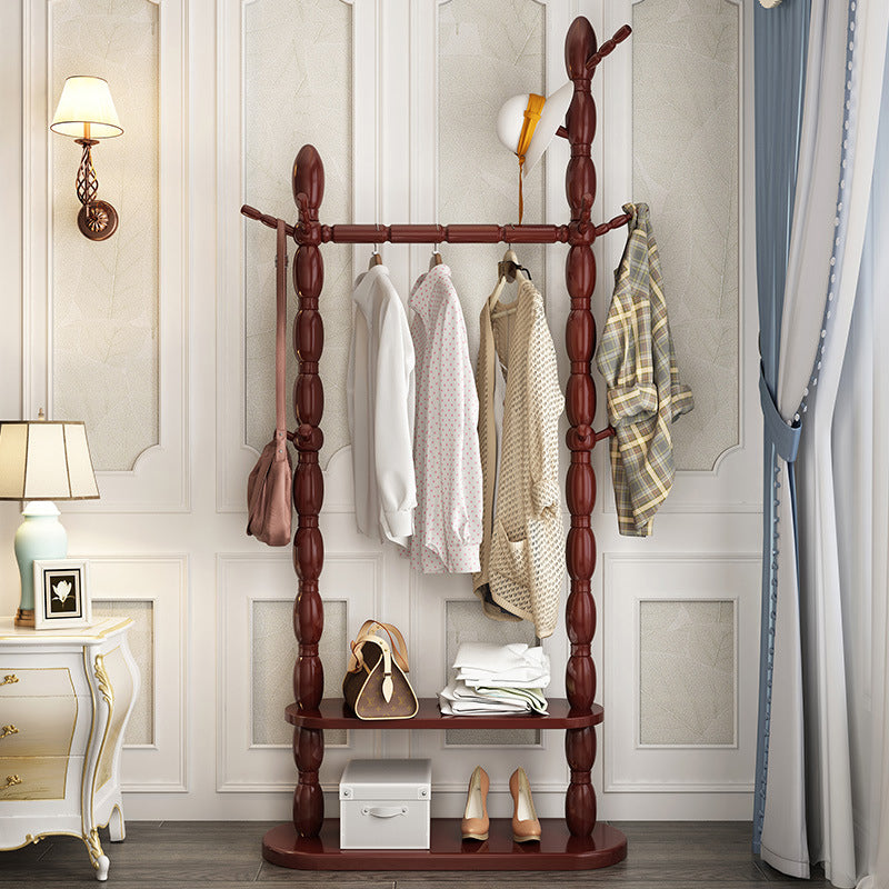 Contemporary Nordic Cylindrical Rectangular Solid Wood Resin Medium Density Fiberboard Hall Tree 2/3 Tier For Bedroom & Entryways