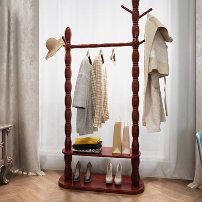 Contemporary Nordic Cylindrical Rectangular Solid Wood Resin Medium Density Fiberboard Hall Tree 2/3 Tier For Bedroom & Entryways