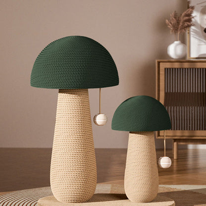Contemporary Creative Cylindrical Mushroom-Shaped Clown Hat Medium Density Fiberboard Hemp Rope Cat Tower For Bedroom