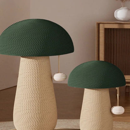 Contemporary Creative Cylindrical Mushroom-Shaped Clown Hat Medium Density Fiberboard Hemp Rope Cat Tower For Bedroom