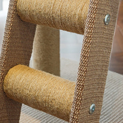 Contemporary Creative Rectangular Ladder Spherical Cylindrical Medium Density Fiberboard Hemp Rope Hemp Fabric Cooling Mat Cat Tree For Bedroom