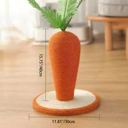 Contemporary Creative Cylindrical Carrot-Shaped Sisal Rope Cat Tree Cat Tower For Bedroom
