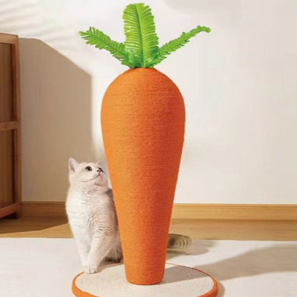 Contemporary Creative Cylindrical Carrot-Shaped Sisal Rope Cat Tree Cat Tower For Bedroom