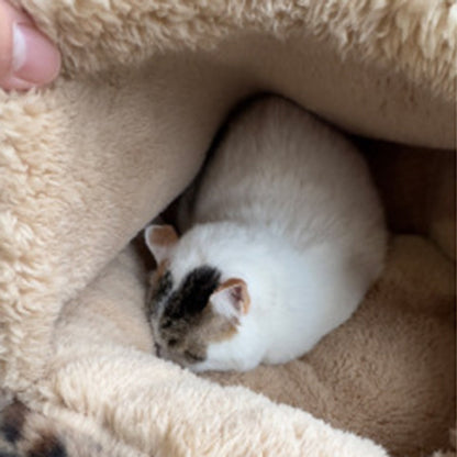 Contemporary Creative Round Arctic Fleece Long-Pile Plush Sherpa Fabric PP Cotton Colorful Warmth Pet Cat Bed Dog Bed For Bedroom