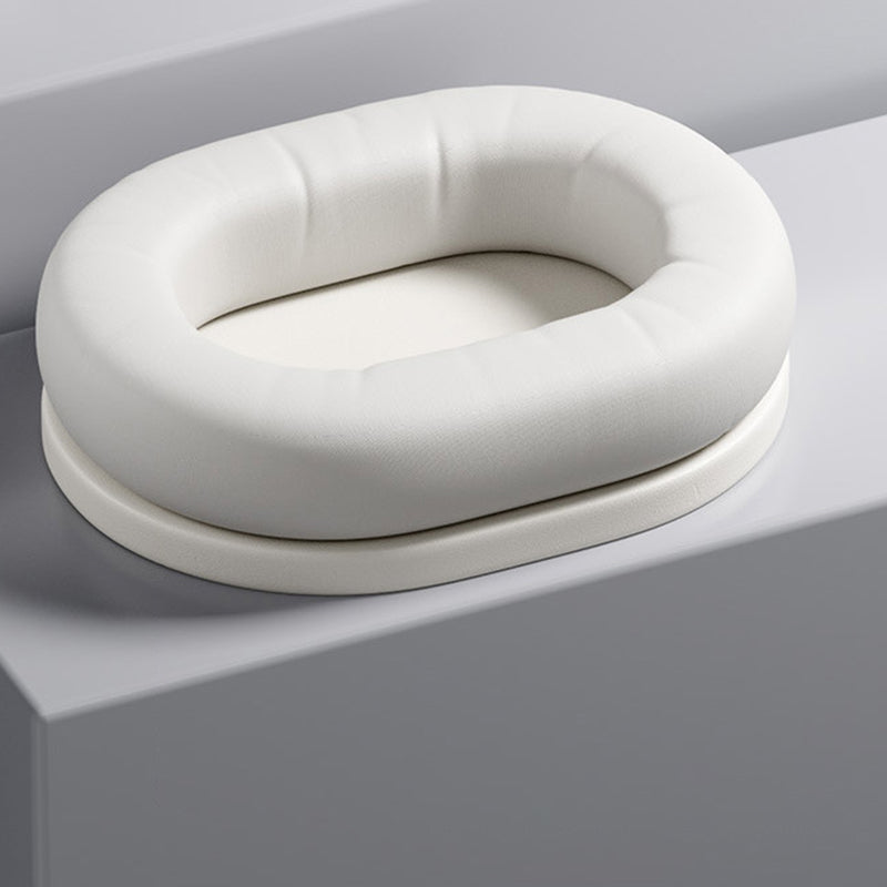 Modern Minimalist Oval Corduroy PP Cotton Thickened Dog Bed & Cat Bed For Bedroom