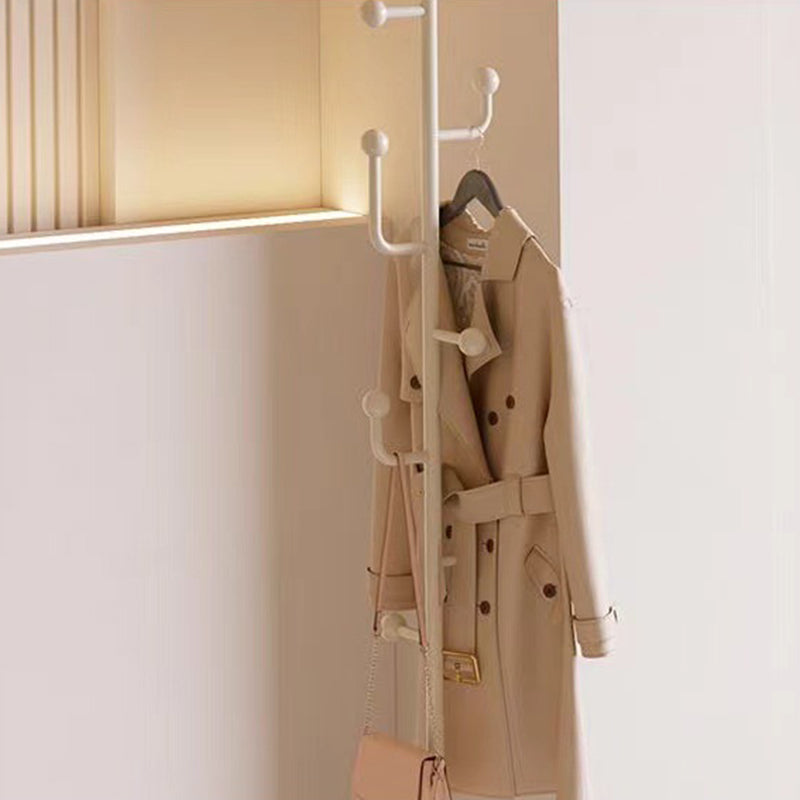 Modern Minimalist Rectangular Tree Branch Iron Movable Hall Tree 1-Storage For Bedroom & Entryways