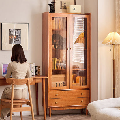 Contemporary Nordic Rectangular Rubberwood Pine Rubberwood Plywood Storage Cabinet 1-Cabinet For Living Room