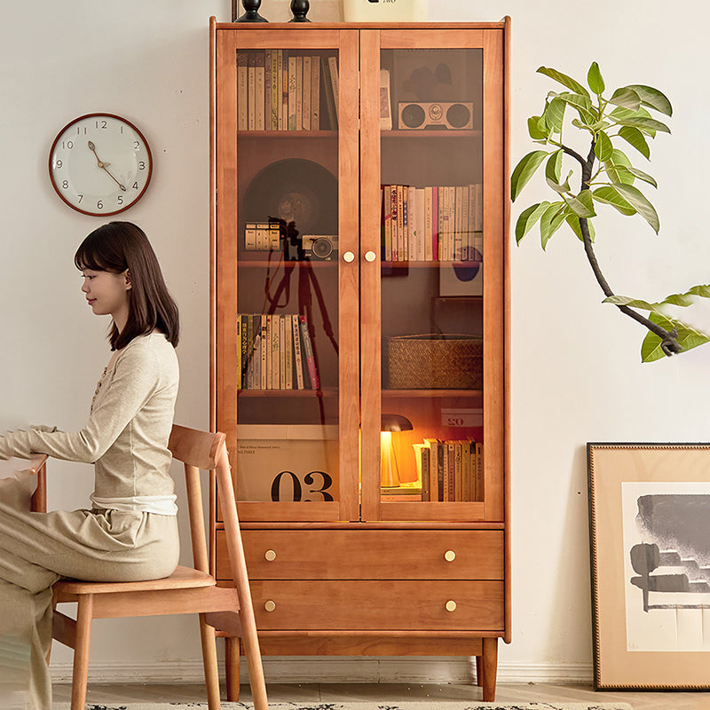 Contemporary Nordic Rectangular Rubberwood Pine Rubberwood Plywood Storage Cabinet 1-Cabinet For Living Room