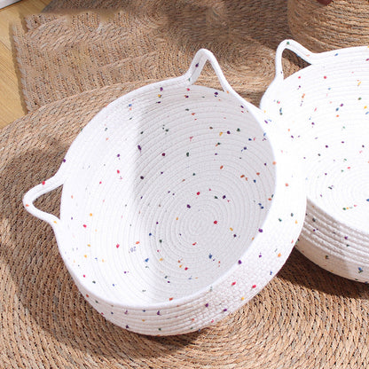Contemporary Creative Cylindrical Cat Ear Design Cotton Rope Fabric Bamboo Cat Bed Toy Ball For Bedroom