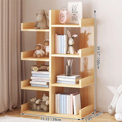 Modern Minimalist Rectangular Medium Density Fiberboard Bookshelf 4/5 Tier For Home & Office