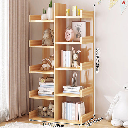 Modern Minimalist Rectangular Medium Density Fiberboard Bookshelf 4/5 Tier For Home & Office