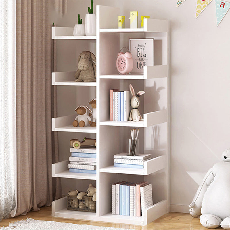 Modern Minimalist Rectangular Medium Density Fiberboard Bookshelf 4/5 Tier For Home & Office