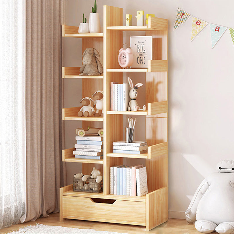 Modern Minimalist Rectangular Medium Density Fiberboard Bookshelf 4/5 Tier For Home & Office