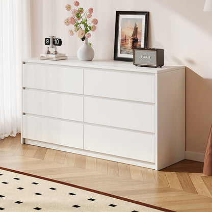 Contemporary Nordic Rectangular Particleboard Storage Cabinet 4/6 Drawer For Living Room