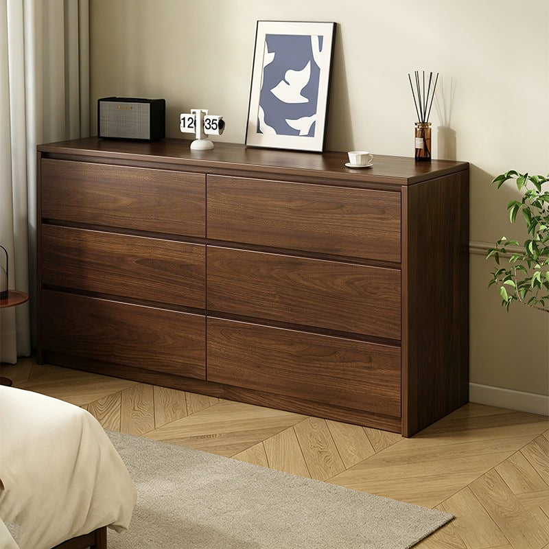 Contemporary Nordic Rectangular Particleboard Storage Cabinet 4/6 Drawer For Living Room