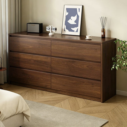 Contemporary Nordic Rectangular Particleboard Storage Cabinet 4/6 Drawer For Living Room