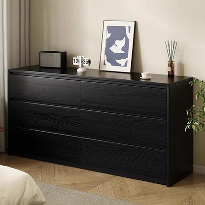 Contemporary Nordic Rectangular Particleboard Storage Cabinet 4/6 Drawer For Living Room