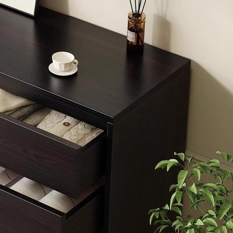 Contemporary Nordic Rectangular Particleboard Storage Cabinet 4/6 Drawer For Living Room