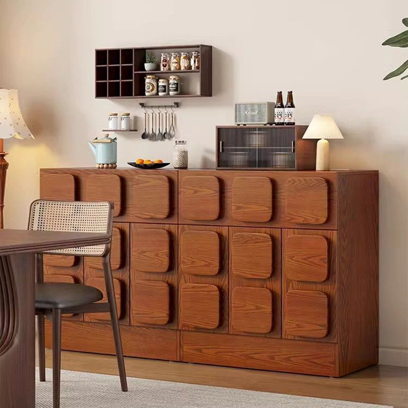 Contemporary Nordic Rectangular Plywood Pine Storage Cabinet 1-Drawer 2-Cabinet For Living Room