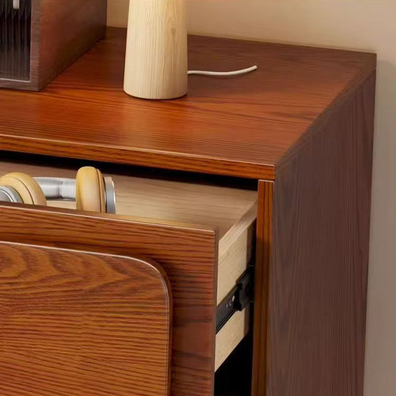 Contemporary Nordic Rectangular Plywood Pine Storage Cabinet 1-Drawer 2-Cabinet For Living Room