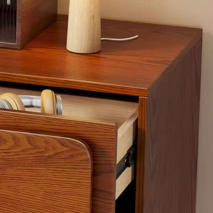 Contemporary Nordic Rectangular Plywood Pine Storage Cabinet 1-Drawer 2-Cabinet For Living Room