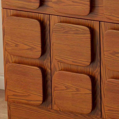 Contemporary Nordic Rectangular Plywood Pine Storage Cabinet 1-Drawer 2-Cabinet For Living Room