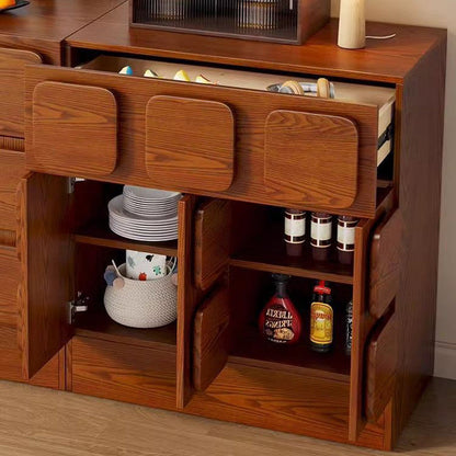 Contemporary Nordic Rectangular Plywood Pine Storage Cabinet 1-Drawer 2-Cabinet For Living Room