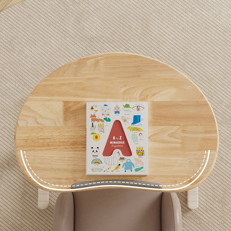 Contemporary Scandinavian Curved Pine Finger-Jointed Board Plastic Aluminum Alloy Adjustable Height Folding Desk 1-Drawer For Bedroom