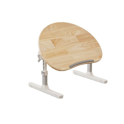 Contemporary Scandinavian Curved Pine Finger-Jointed Board Plastic Aluminum Alloy Adjustable Height Folding Desk 1-Drawer For Bedroom
