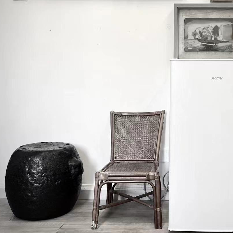 Oriental Stone-Inspired EPP Storage Stool & Side Table - Lightweight Indoor Outdoor Ottoman