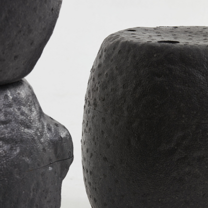 Oriental Stone-Inspired EPP Storage Stool & Side Table - Lightweight Indoor Outdoor Ottoman
