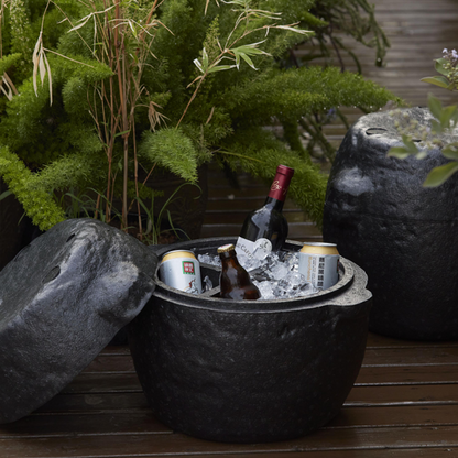 Oriental Stone-Inspired EPP Storage Stool & Side Table - Lightweight Indoor Outdoor Ottoman