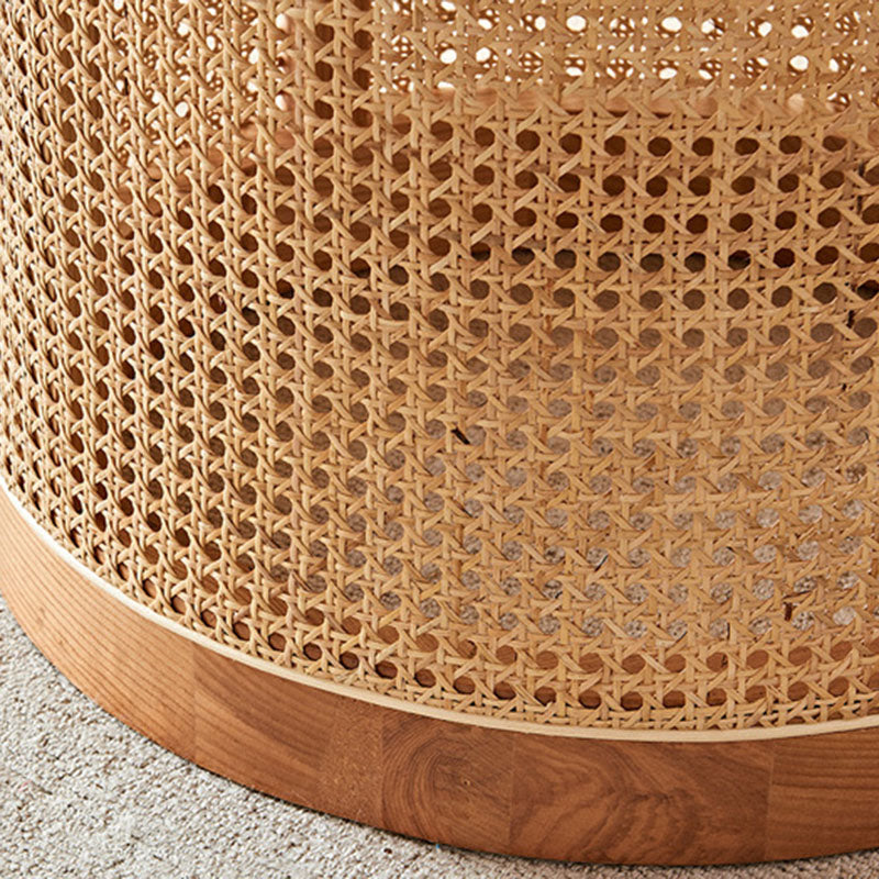Traditional Chinese Square Ash Wood Indonesian Rattan Bar Table For Kitchen