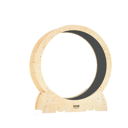 Contemporary Creative Round Plywood Silent Wheel Cat Tree For Living Room
