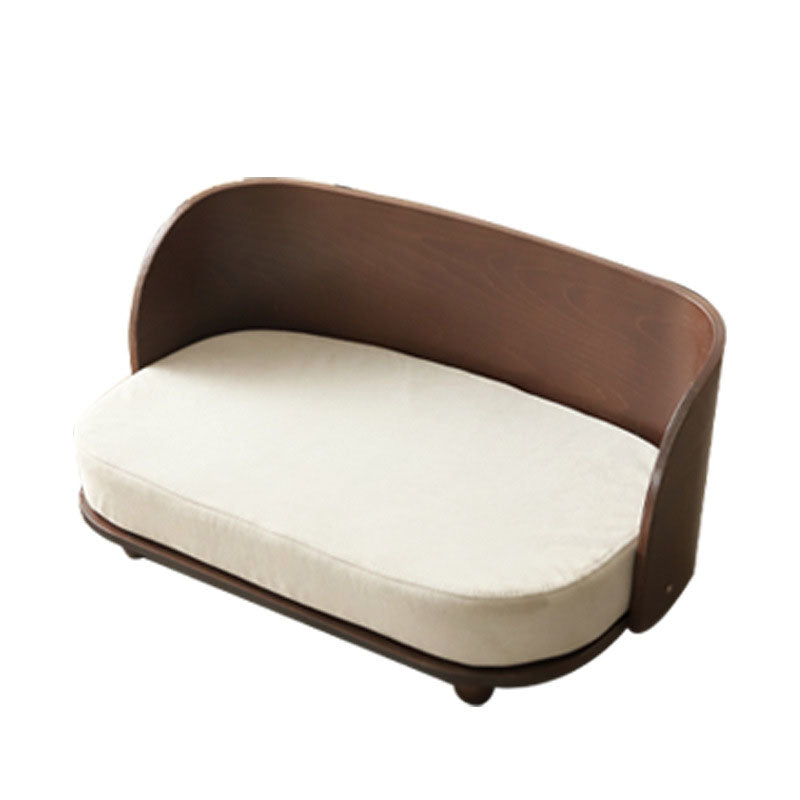 Traditional Vintage Rectangular Poplar Wood Fabric Cat Bed For Bedroom