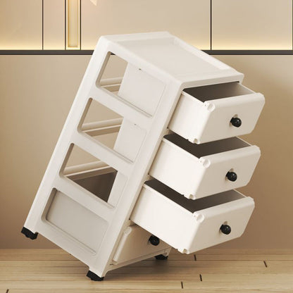 Modern Minimalist Rectangular PP Storage Cabinet 3/4/5/6-Tier For Living Room