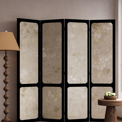 Traditional French Rectangular Fir Wood Solid Wood Plywood Cotton Canvas Room Divider For Living Room