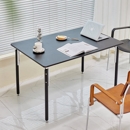 Modern Minimalist Rectangular Spray-Painted Beech Wood Plywood Dining Table For Dining Room
